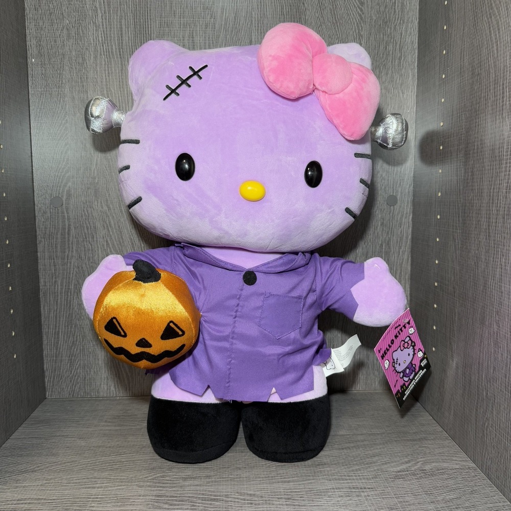 NWT Tik Tok Viral Hello Kitty 2025 Purple Frankenstein Halloween Greeter 21" - Picture 4 of 10